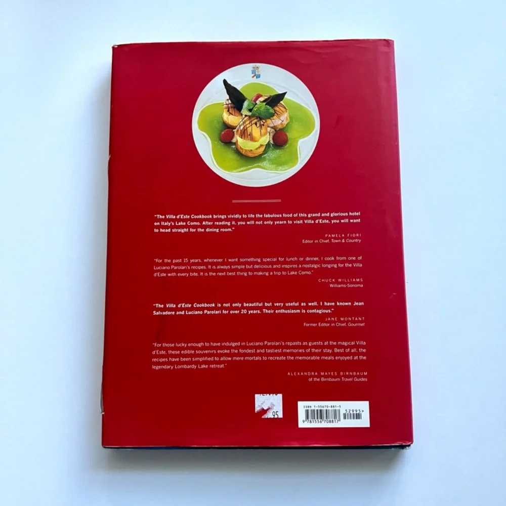 Villa d'este Cookbook by Jean Govoni Salvadore (1999, Hardcover)